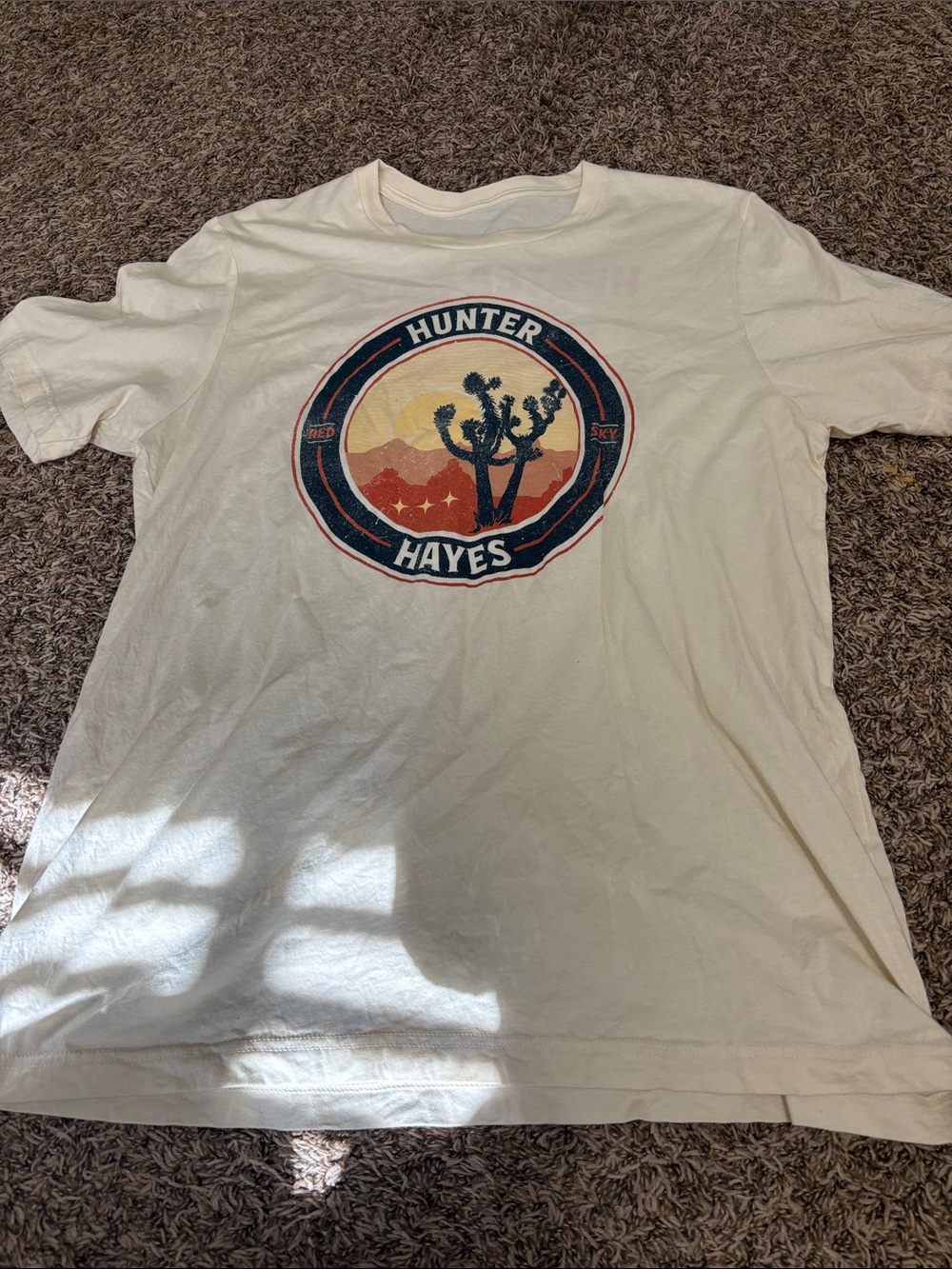 Cream Graphic T‑Shirt